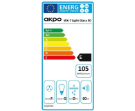 Akpo OKAP AKPO WK-7 Light glass touch 50 czarny - 1025290 - zdjęcie 2
